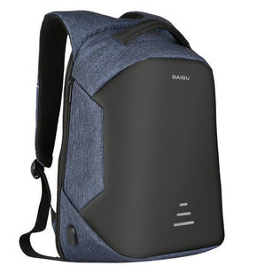 BAIBU NEW Men 15.6 Laptop Backpack Anti Theft Backpack Usb Charging  Women School Notebook Bag Oxford Waterproof Travel Backpack
