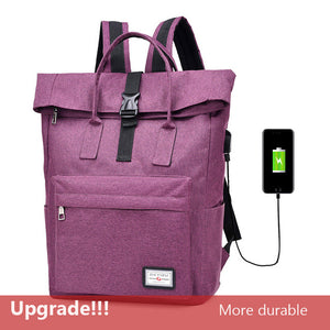 New 2017 Women Girls Backpack USB Charging Nylon Backpacks School Bags For Teenagers Girl mochila feminina Students Satchel